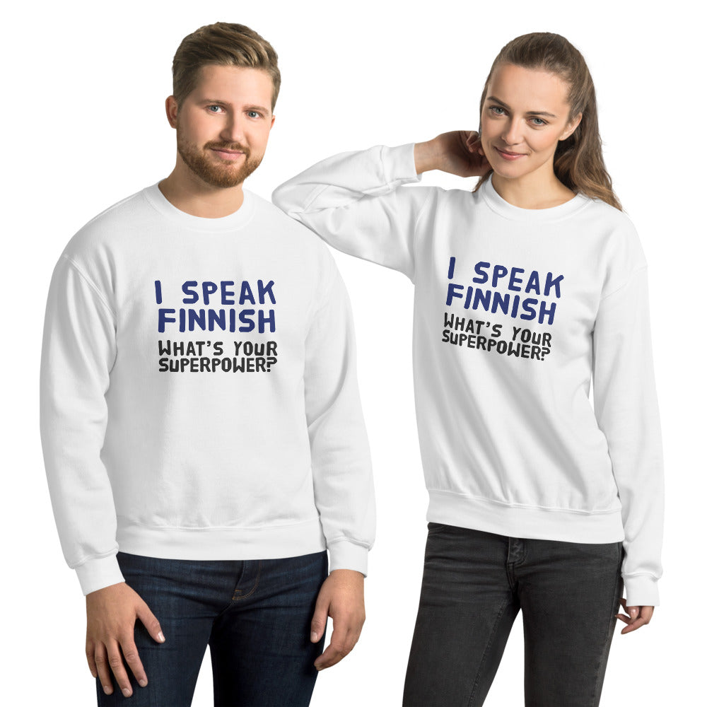 What's your superpower? Finnish Food Sweatshirt - Finnish sweatshirt from Very Finnish Problems
