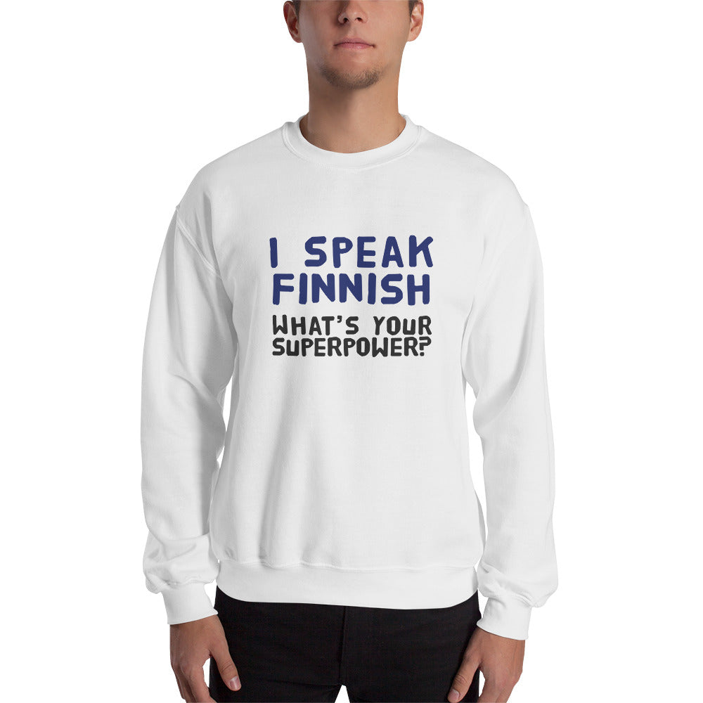 What's your superpower? Finnish Food Sweatshirt - Finnish sweatshirt from Very Finnish Problems