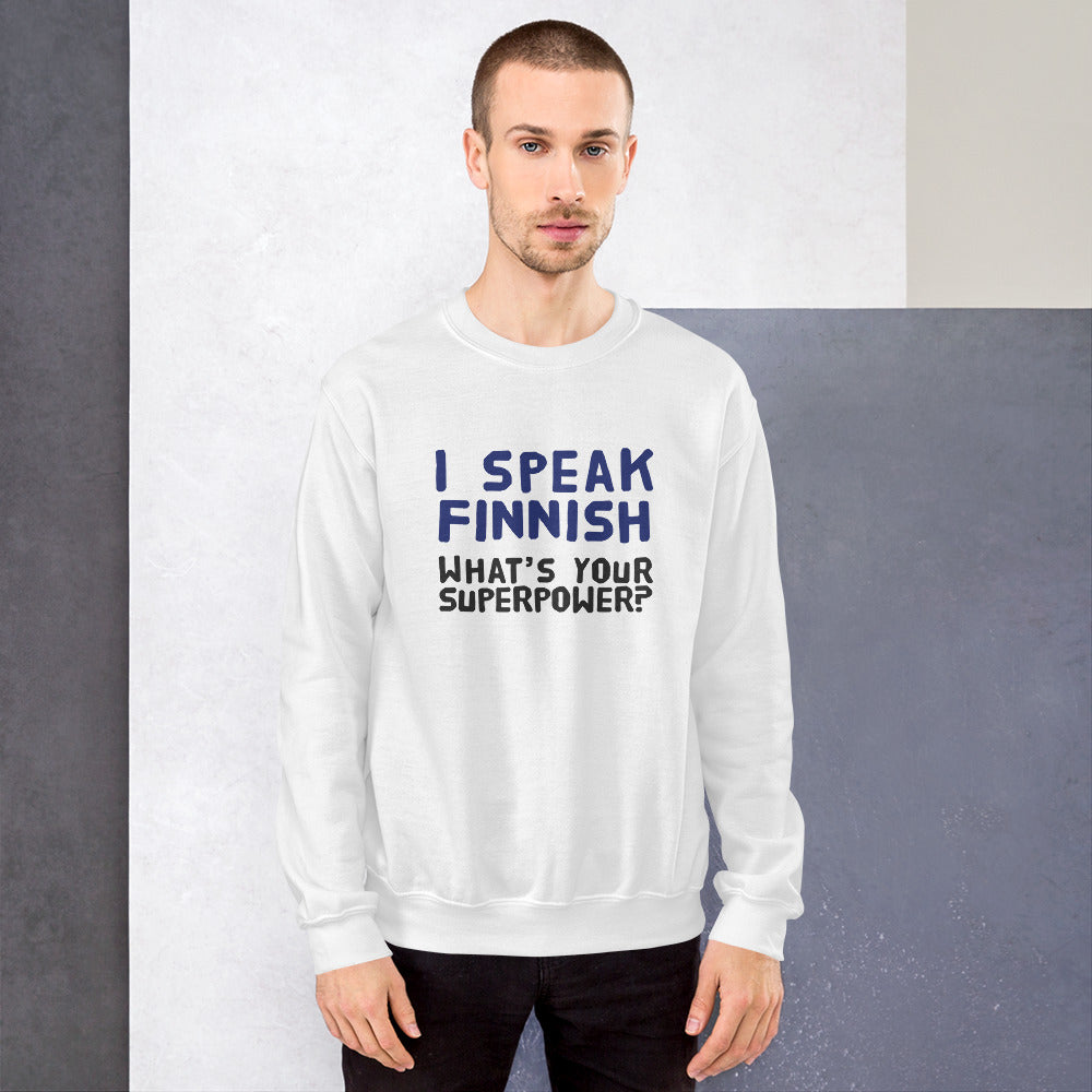 What's your superpower? Finnish Food Sweatshirt - Finnish sweatshirt from Very Finnish Problems