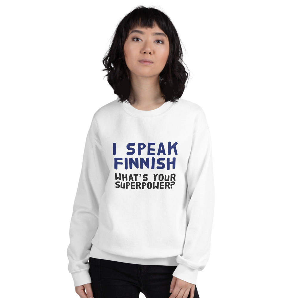 What's your superpower? Finnish Food Sweatshirt - Finnish sweatshirt from Very Finnish Problems