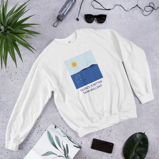 Silence beats bullshit Finnish Sweatshirt - alternate view - Very Finnish Problems