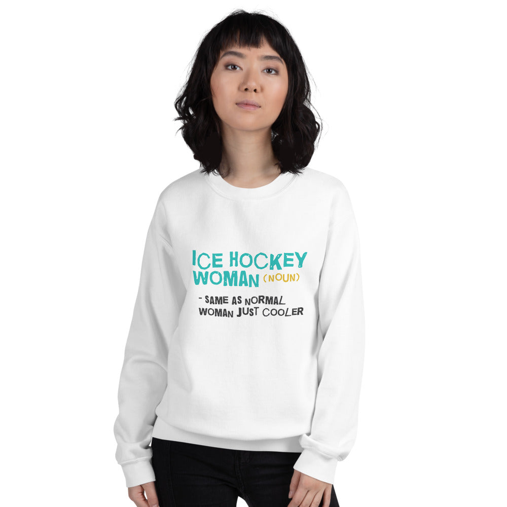 Ice hockey woman Finnish Winter Sweatshirt - alternate view - Very Finnish Problems