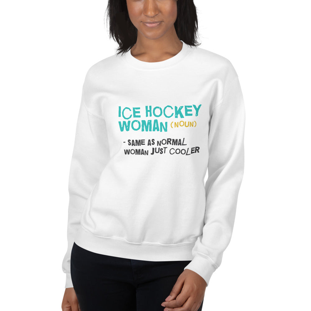 Ice hockey woman Finnish Winter Sweatshirt - Finnish sweatshirt from Very Finnish Problems