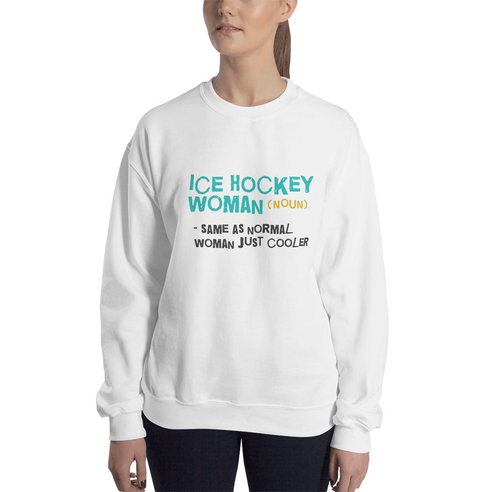 Ice hockey woman Finnish Winter Sweatshirt - Finnish sweatshirt from Very Finnish Problems