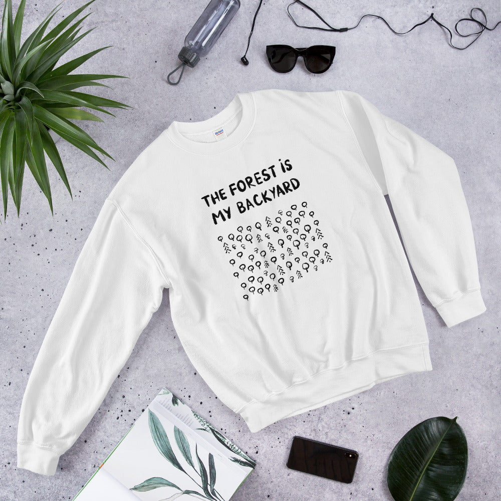 Forest is my backyard 2 Finnish Nature Sweatshirt - Finnish sweatshirt from Very Finnish Problems