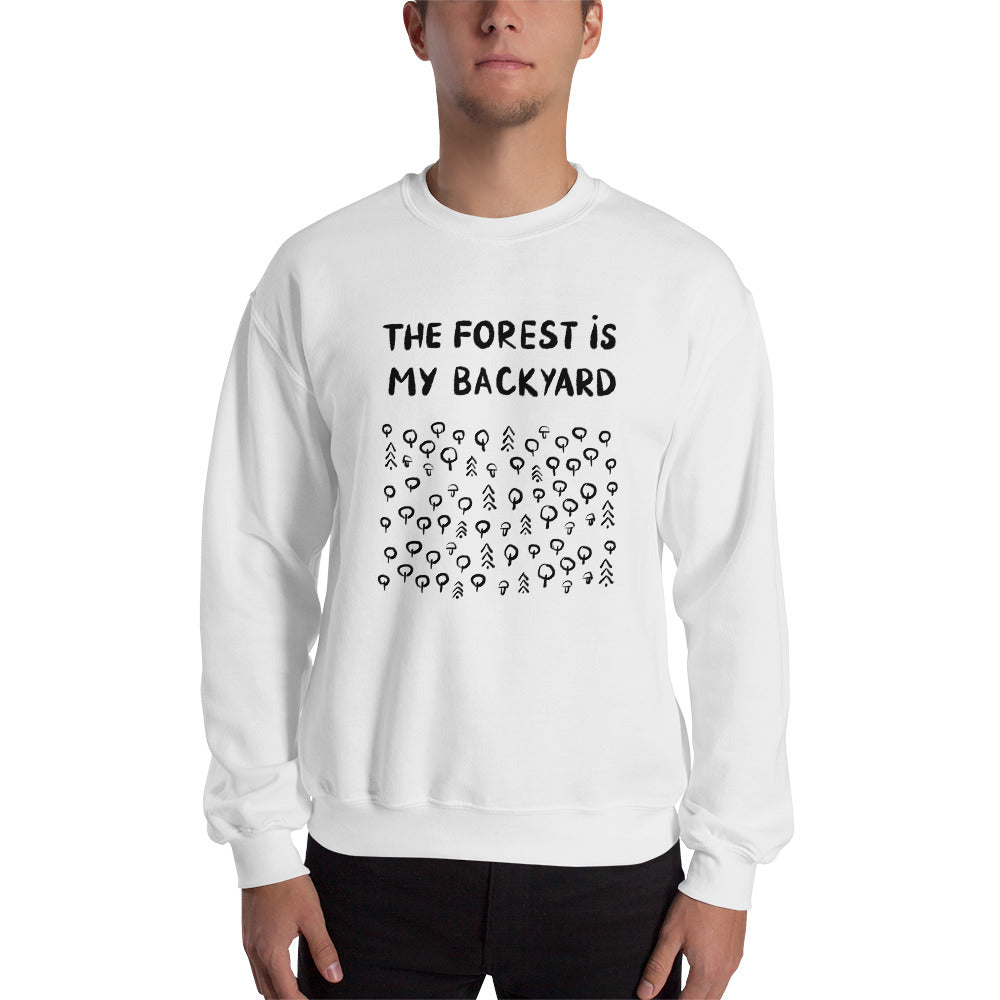 Forest is my backyard 2 Finnish Nature Sweatshirt - Finnish sweatshirt from Very Finnish Problems