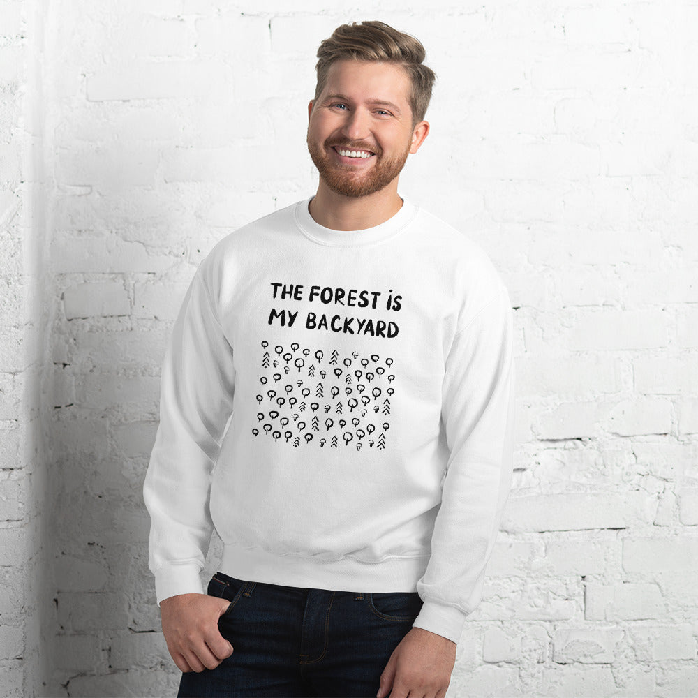 Forest is my backyard 2 Finnish Nature Sweatshirt - Finnish sweatshirt from Very Finnish Problems