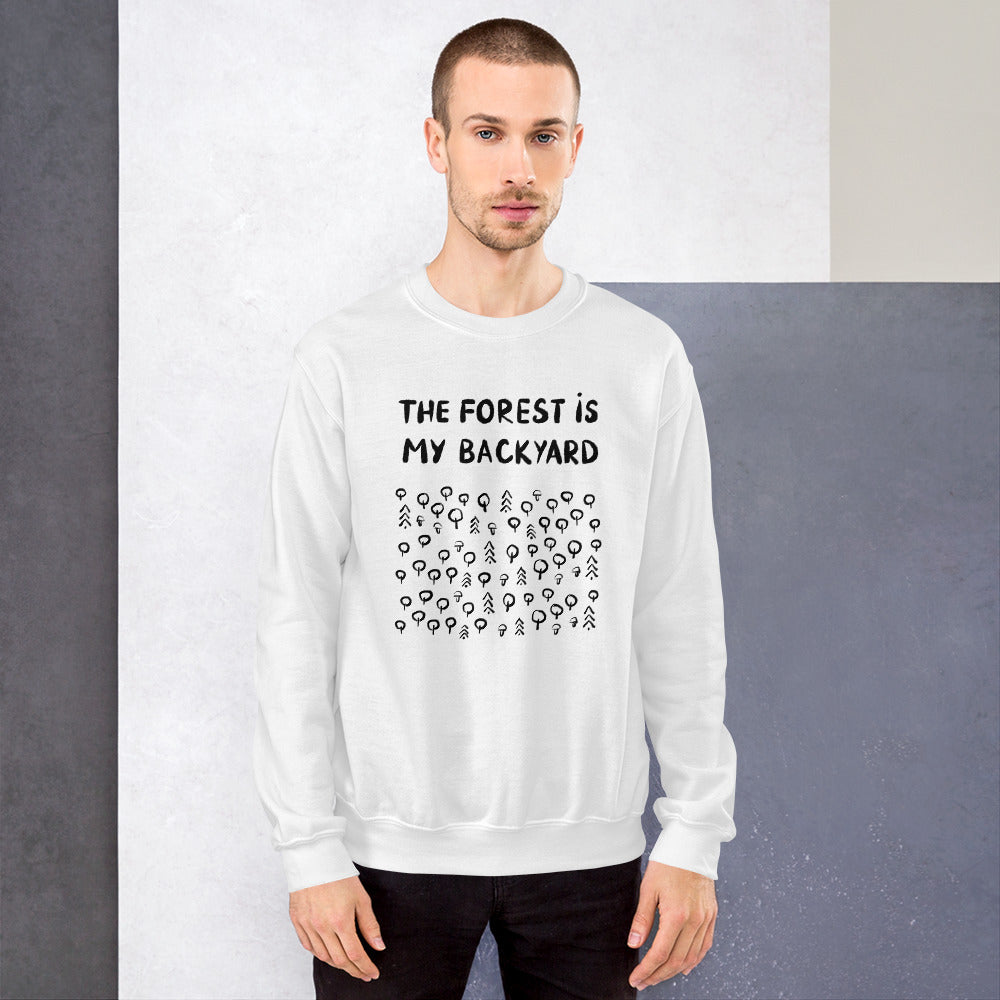 Forest is my backyard 2 Finnish Nature Sweatshirt - Finnish sweatshirt from Very Finnish Problems