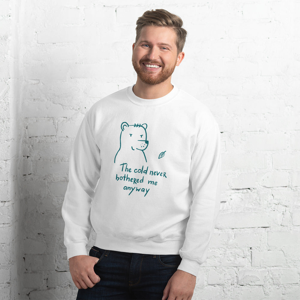 The cold never bothered me Finnish Sweatshirt - alternate view - Very Finnish Problems