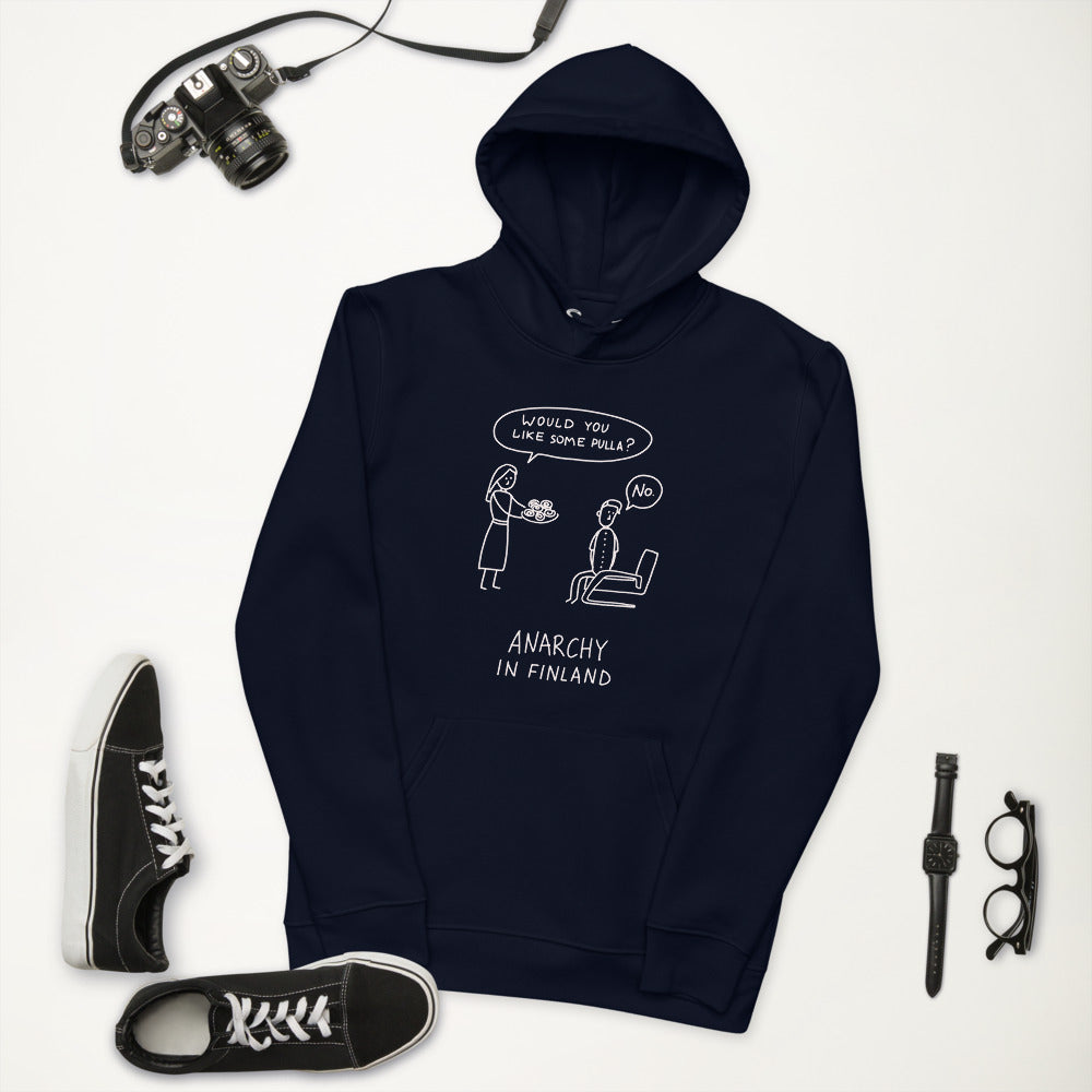 Anarchy in Finland essential eco Finnish Hoodie - alternate view - Very Finnish Problems