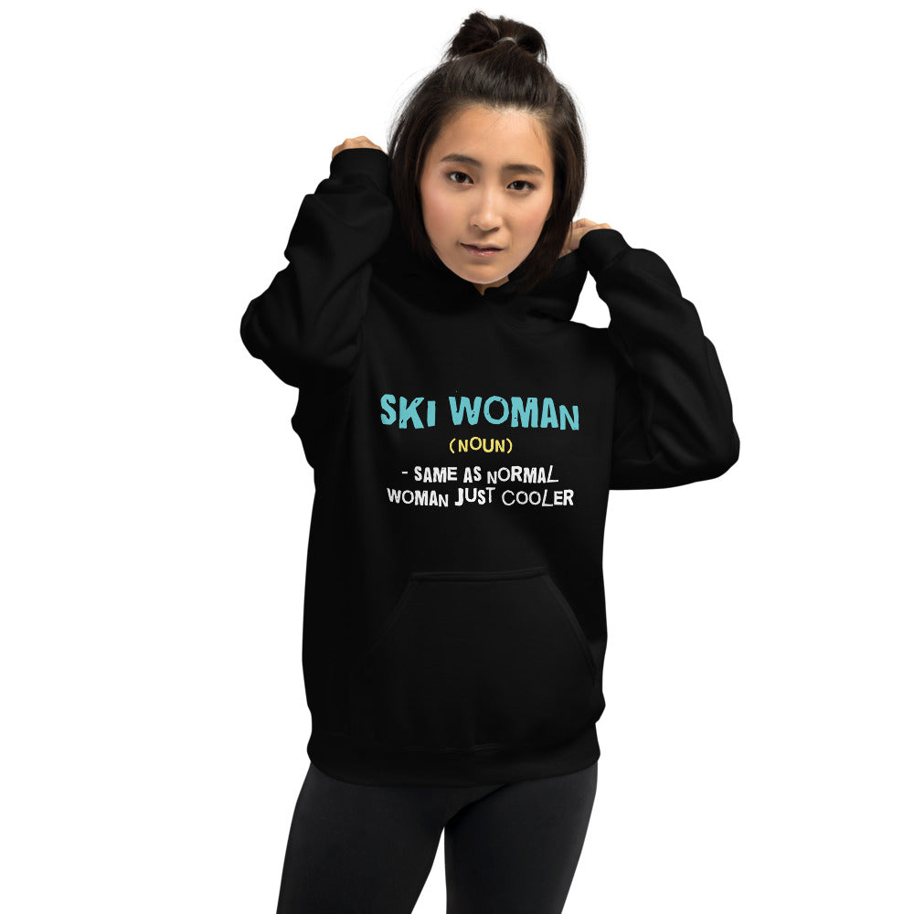 Ski Woman Finnish Nature Women's Hoodie - alternate view - Very Finnish Problems