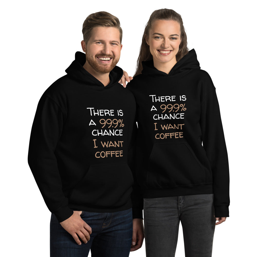 99.9 chance of coffee Finnish Lifestyle Hoodie - Finnish hoodie from Very Finnish Problems