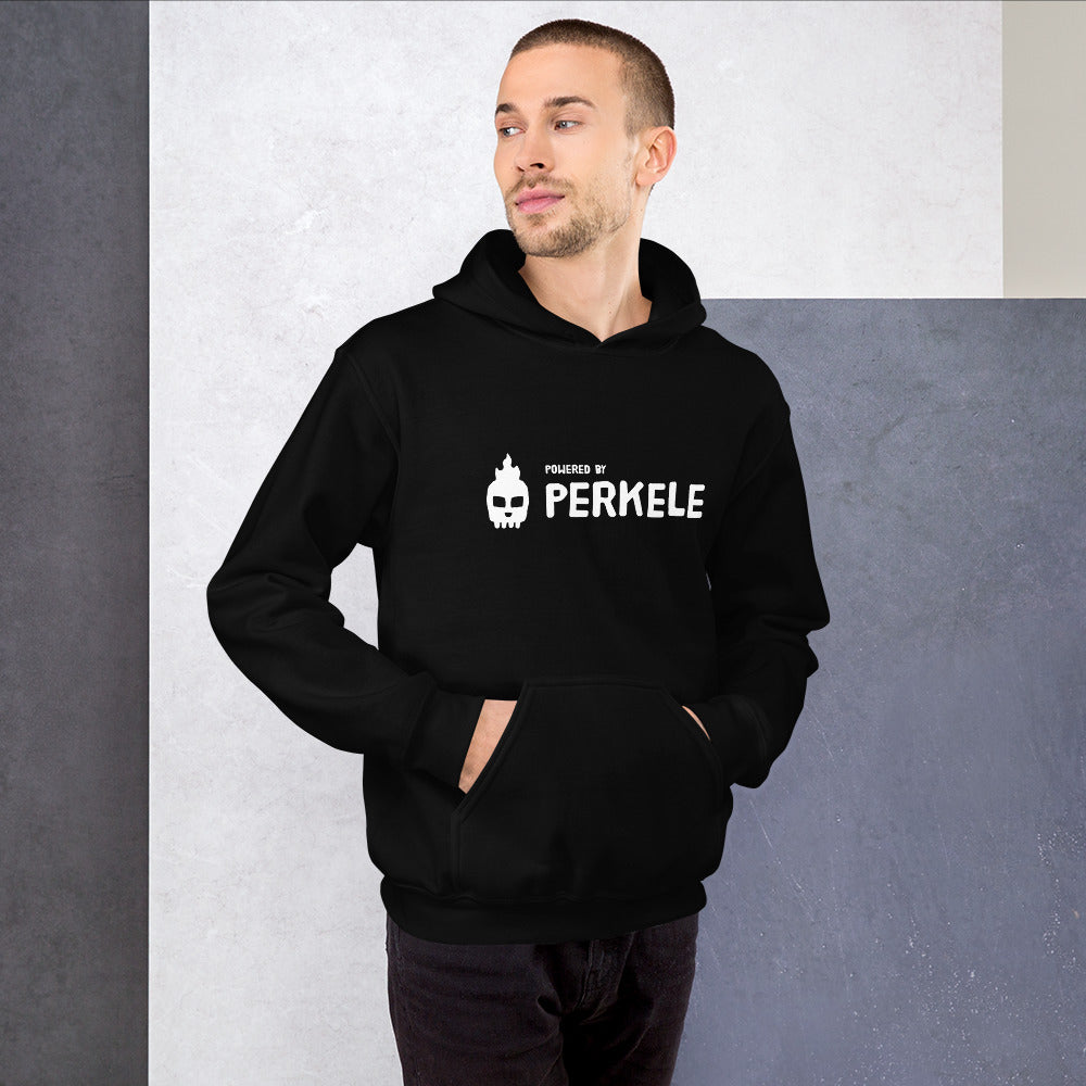 Powered by Perkele Finnish Language Hoodie - alternate view - Very Finnish Problems