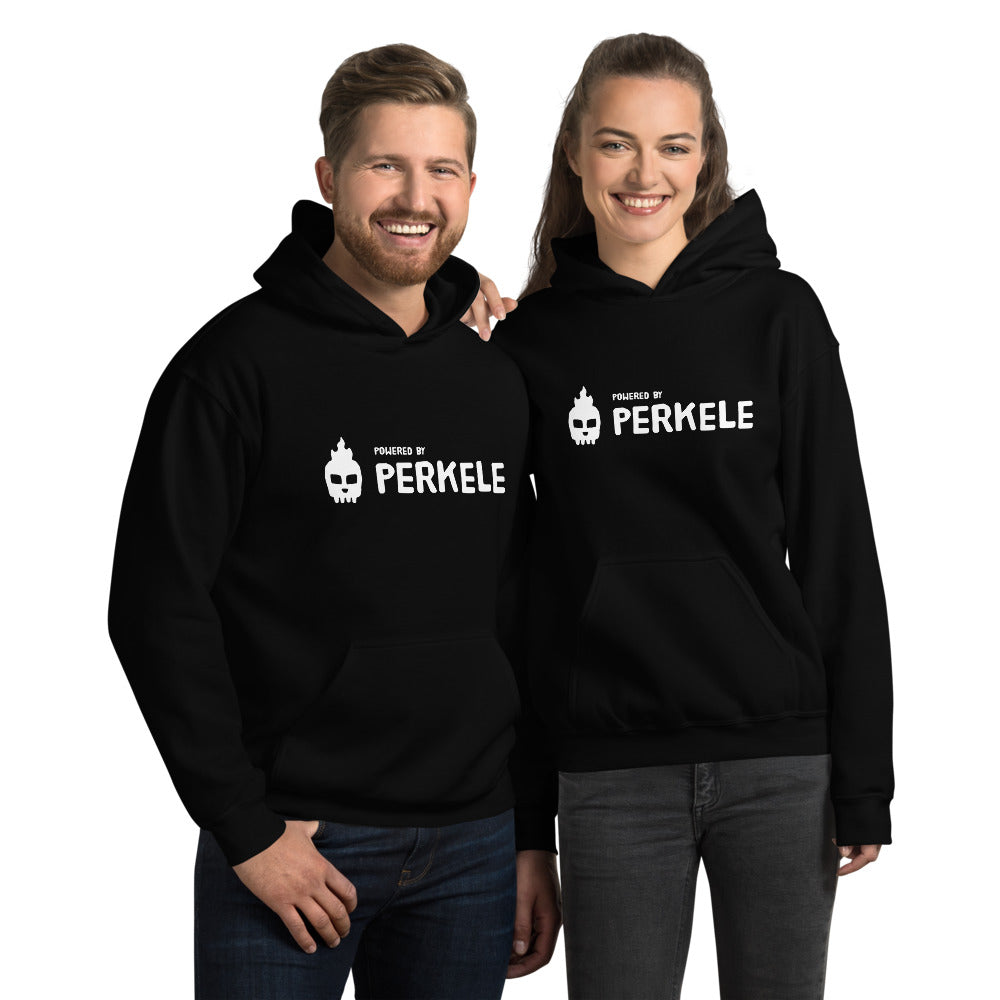 Powered by Perkele Finnish Language Hoodie - Finnish hoodie from Very Finnish Problems
