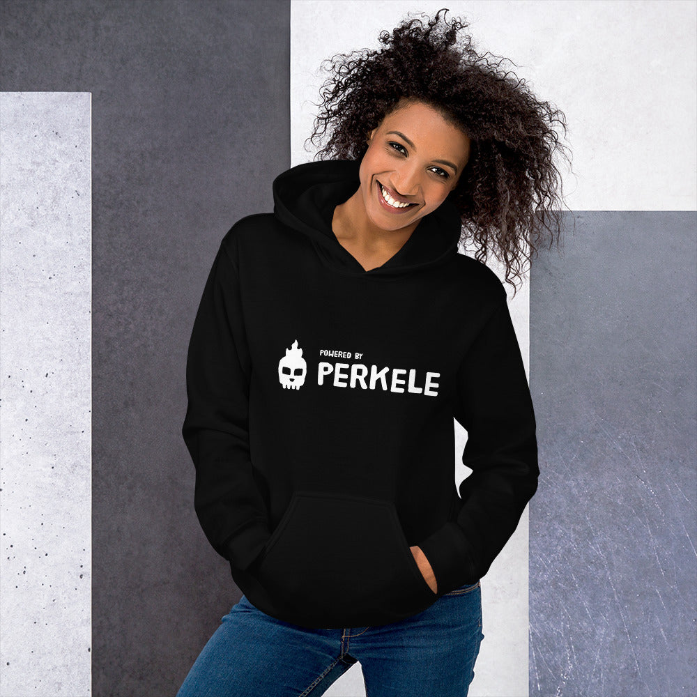 Powered by Perkele Finnish Language Hoodie - Finnish hoodie from Very Finnish Problems