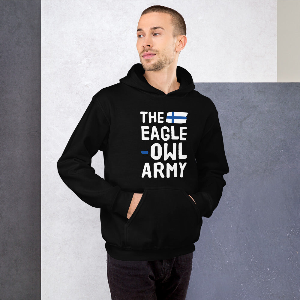 The eagle-owl army Finnish Sports Hoodie - Finnish hoodie from Very Finnish Problems