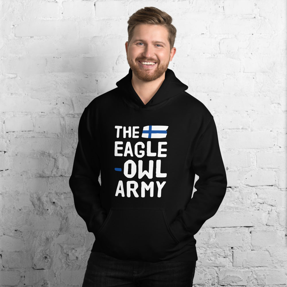 The eagle-owl army Finnish Sports Hoodie - Finnish hoodie from Very Finnish Problems