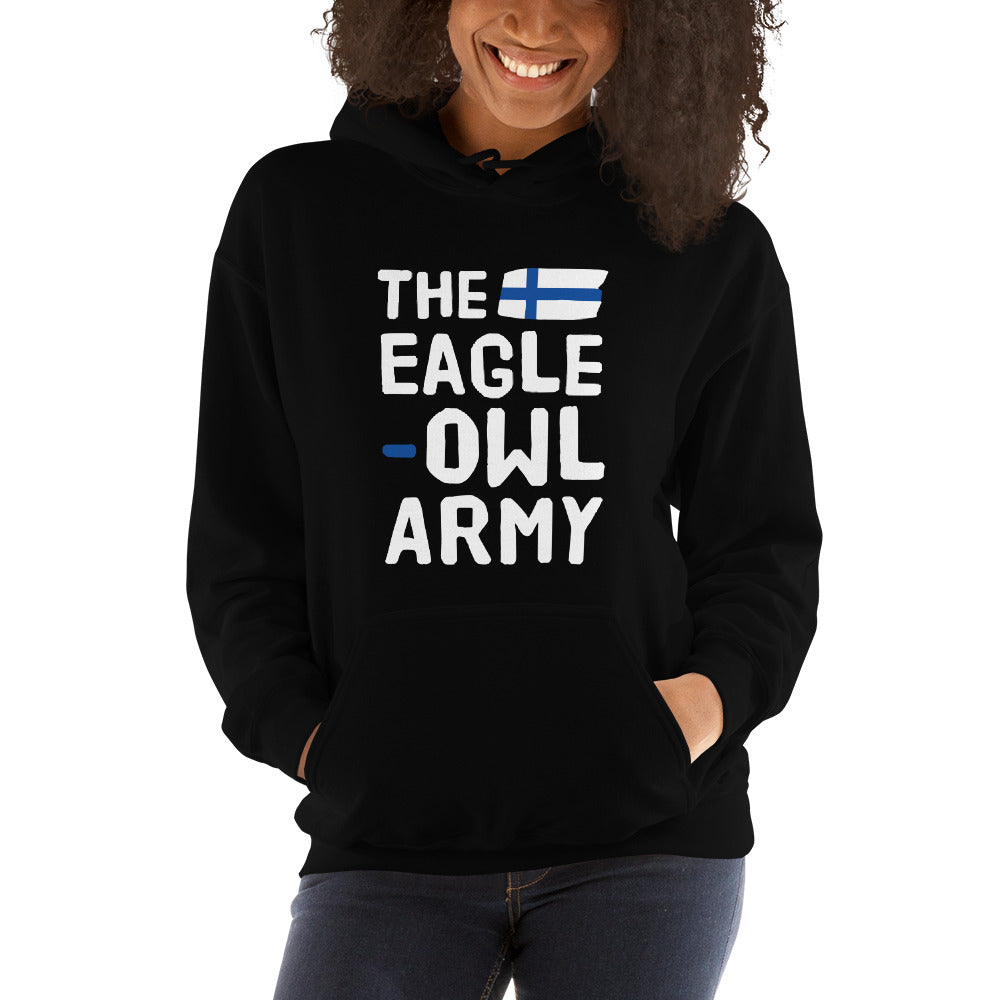 The eagle-owl army Finnish Sports Hoodie - Finnish hoodie from Very Finnish Problems