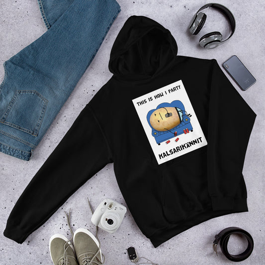 This is how I party Finnish Humour Hoodie - alternate view - Very Finnish Problems