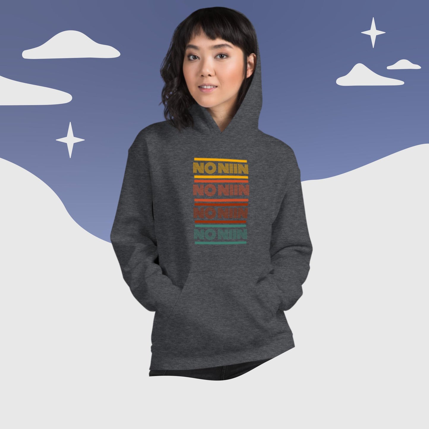 No niin retro Finnish Language Hoodie - Finnish hoodie from Very Finnish Problems