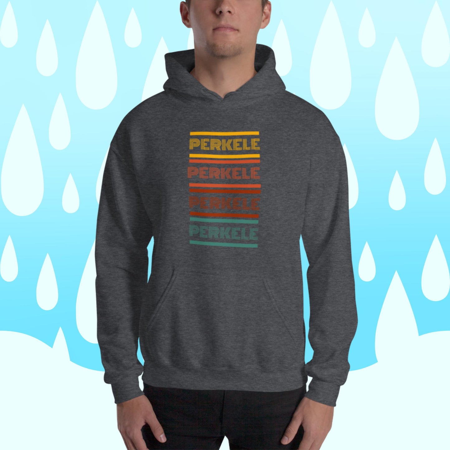Retro perkele Finnish Language Hoodie - Finnish hoodie from Very Finnish Problems