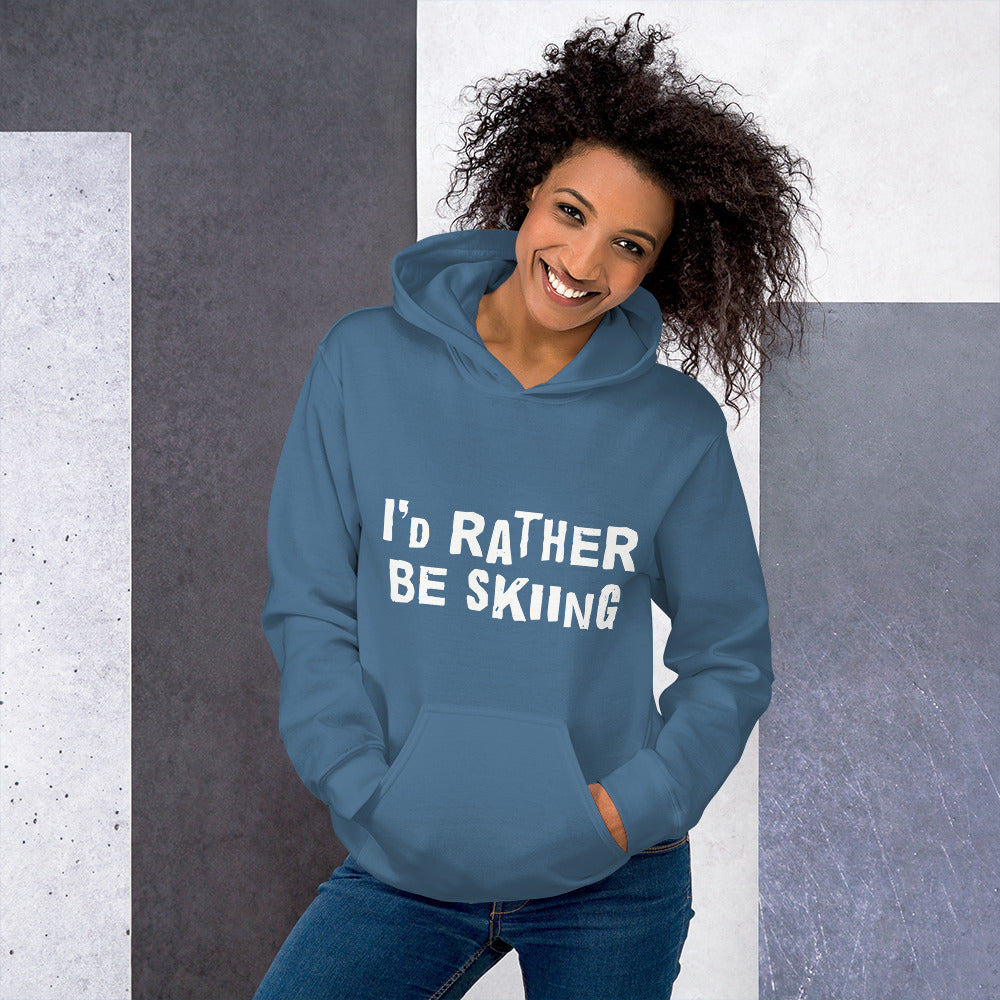 I'd rather be skiing Finnish Nature Hoodie - Finnish hoodie from Very Finnish Problems