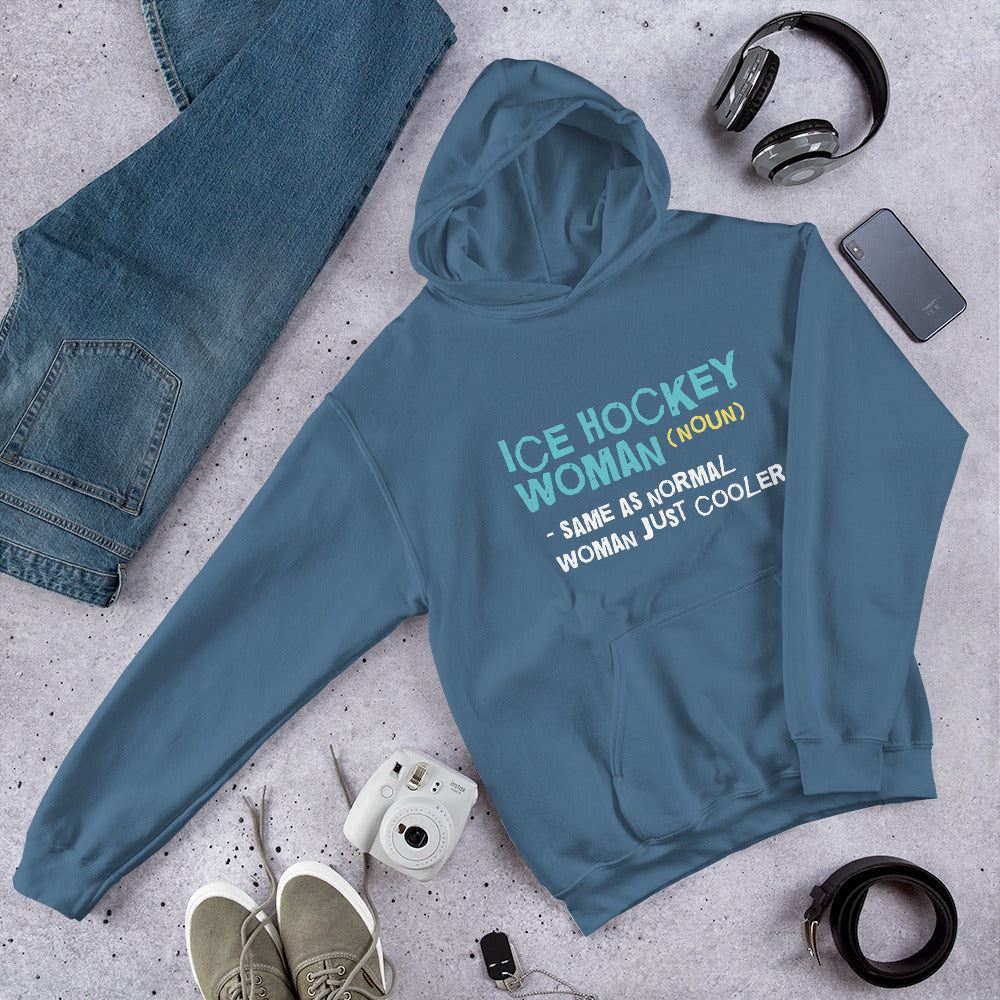 Ice Hockey Woman Finnish Nature Hoodie - Finnish hoodie from Very Finnish Problems