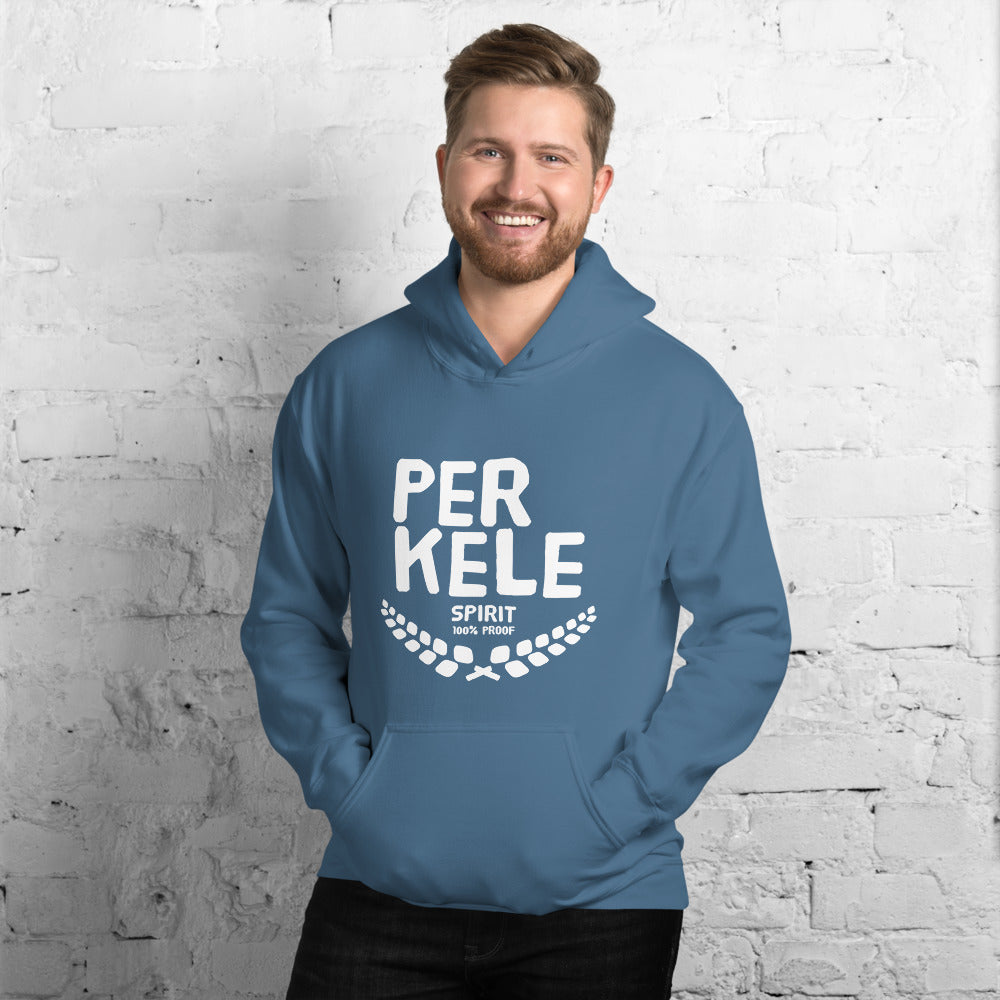 Perkele 100% proof Unisex Hoodie - Finnish hoodie from Very Finnish Problems