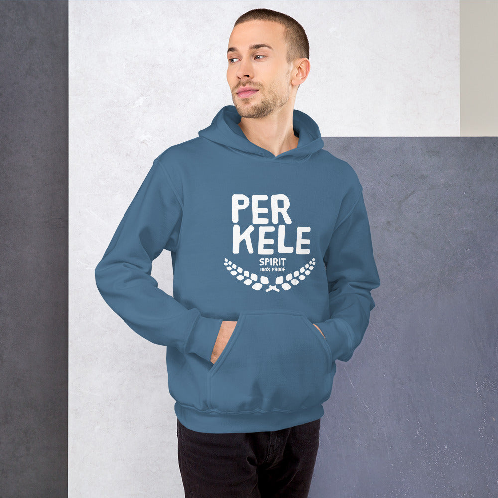 Perkele 100% proof Unisex Hoodie - Finnish hoodie from Very Finnish Problems