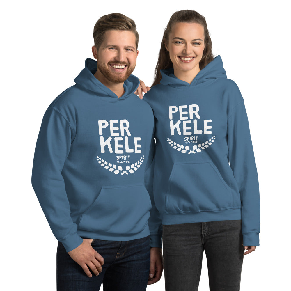 Perkele 100% proof Unisex Hoodie - Finnish hoodie from Very Finnish Problems