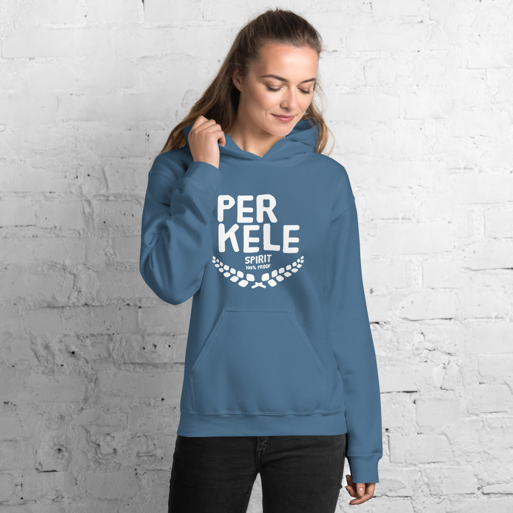 Perkele 100% proof Unisex Hoodie - Finnish hoodie from Very Finnish Problems