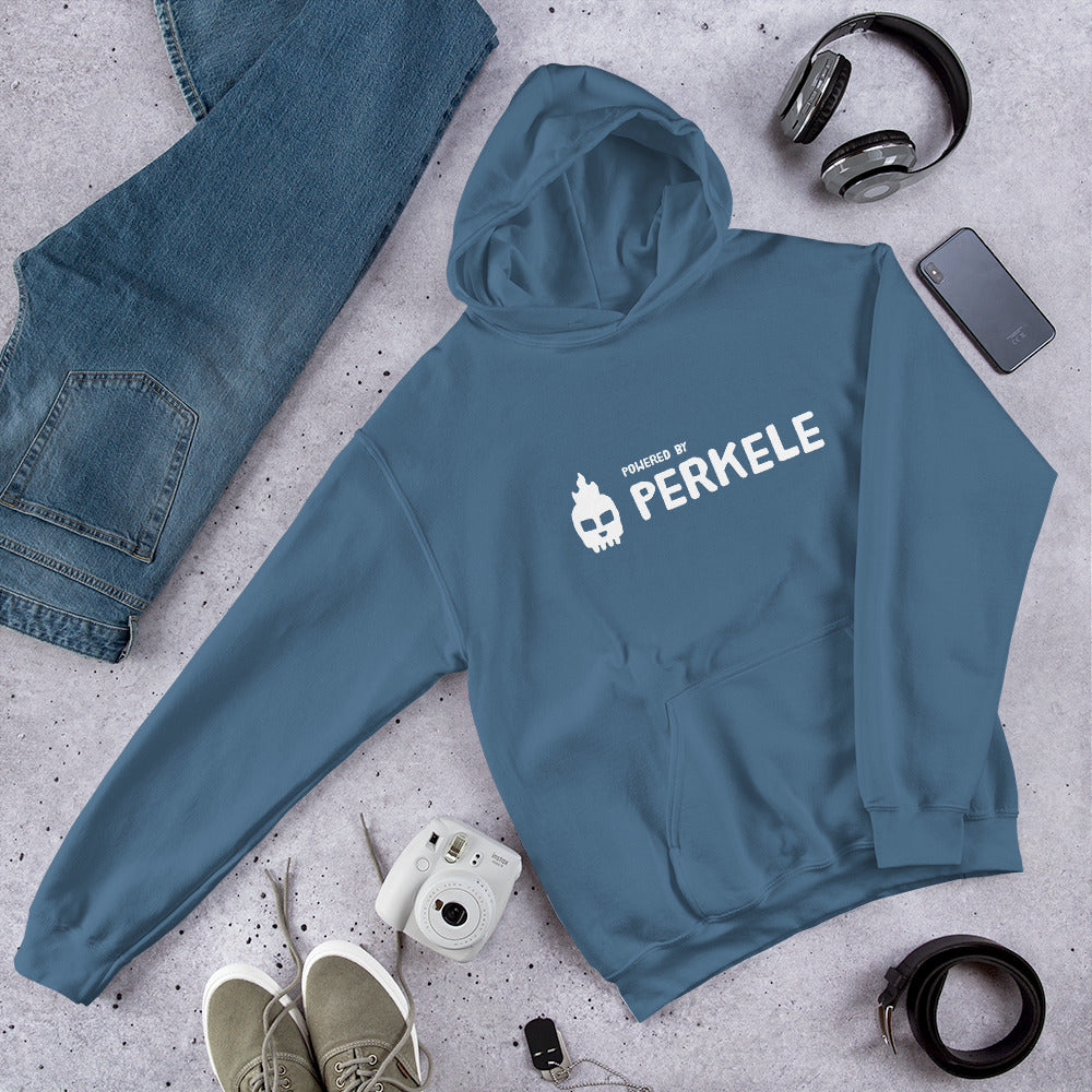 Powered by Perkele Finnish Language Hoodie - Finnish hoodie from Very Finnish Problems