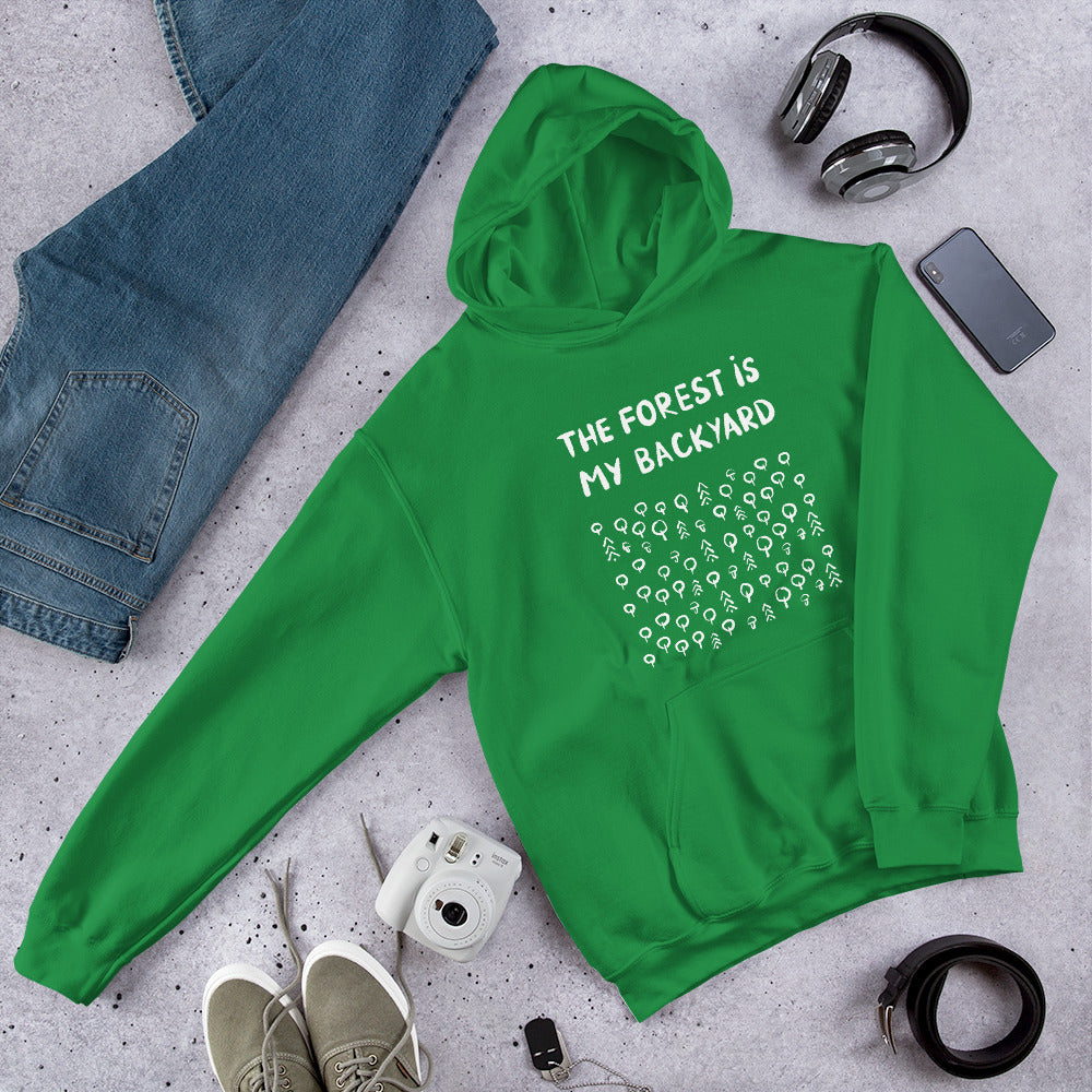 Forest is my backyard 2 Finnish Nature Hoodie - Finnish hoodie from Very Finnish Problems
