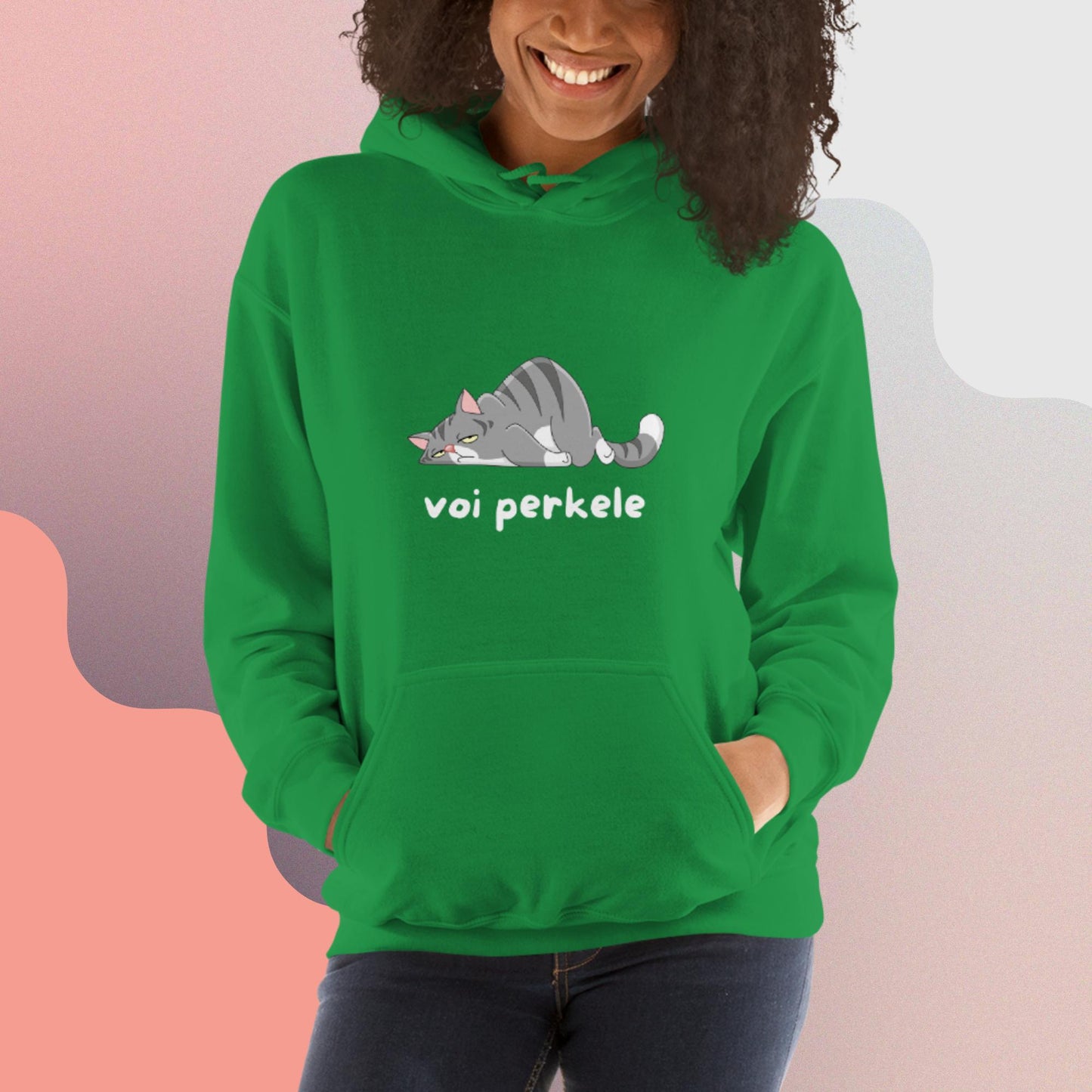 Voi perkele Finnish Language Hoodie - alternate view - Very Finnish Problems