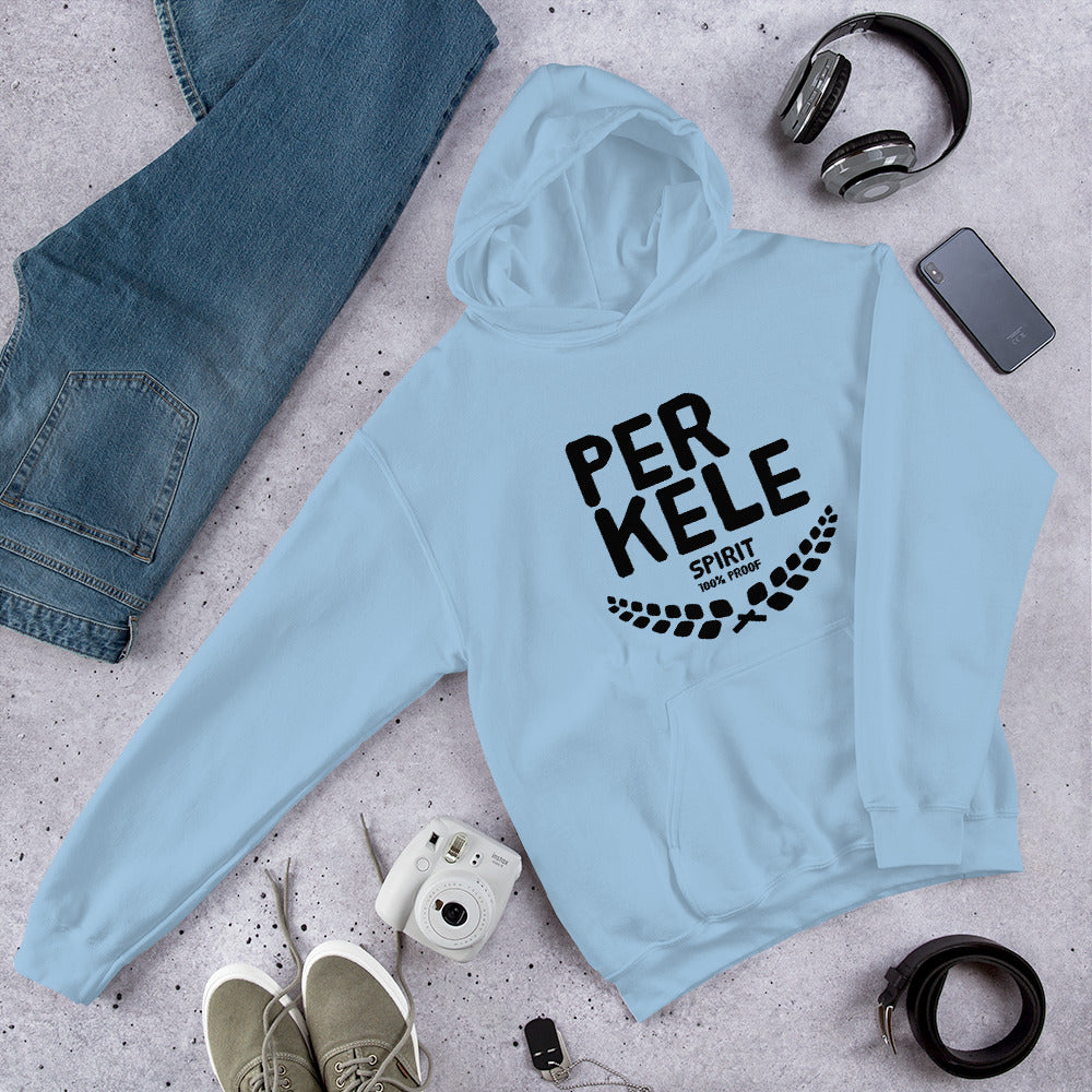 Perkele 100% proof Unisex Hoodie - Finnish hoodie from Very Finnish Problems