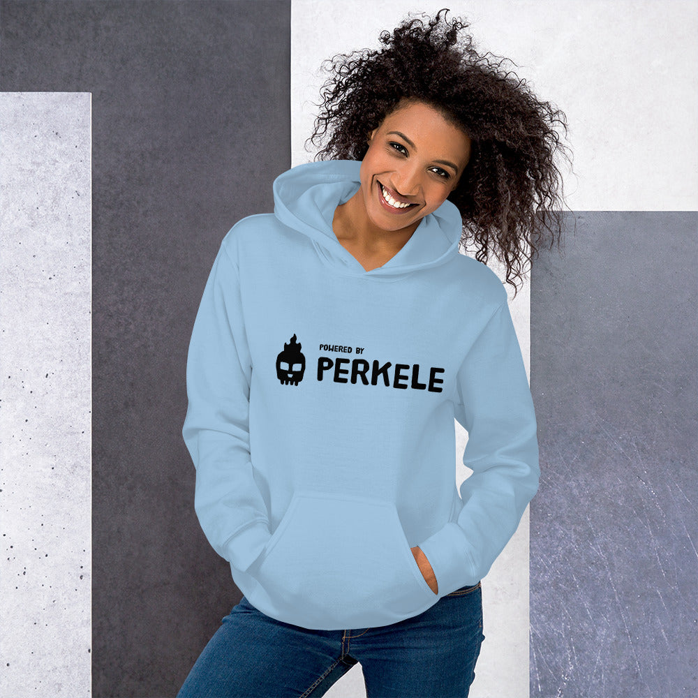 Powered by Perkele Finnish Language Hoodie - Finnish hoodie from Very Finnish Problems