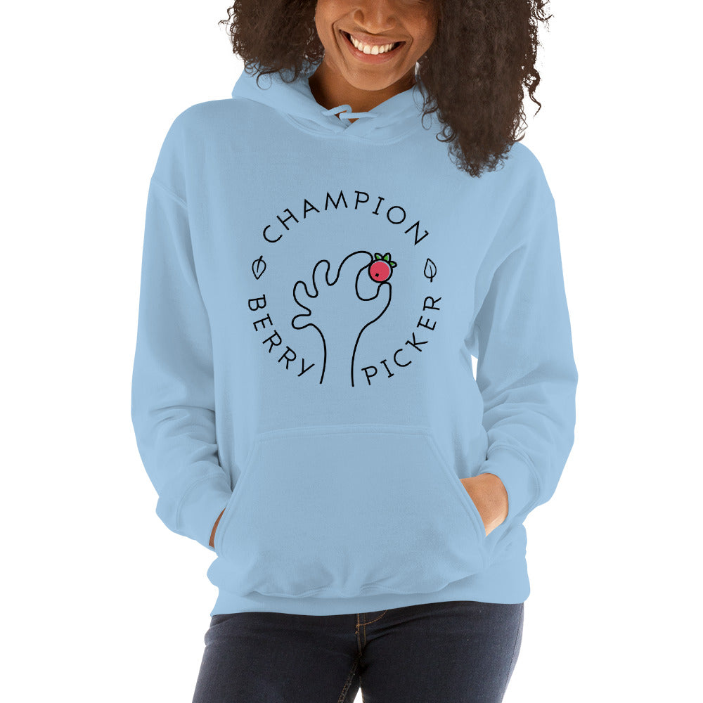 Champion Berry Picker Finnish Nature Hoodie - Finnish hoodie from Very Finnish Problems