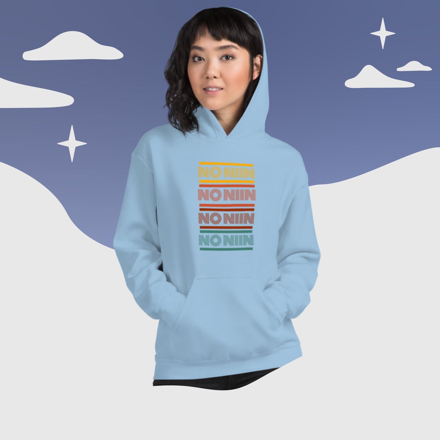 No niin retro Finnish Language Hoodie - Finnish hoodie from Very Finnish Problems