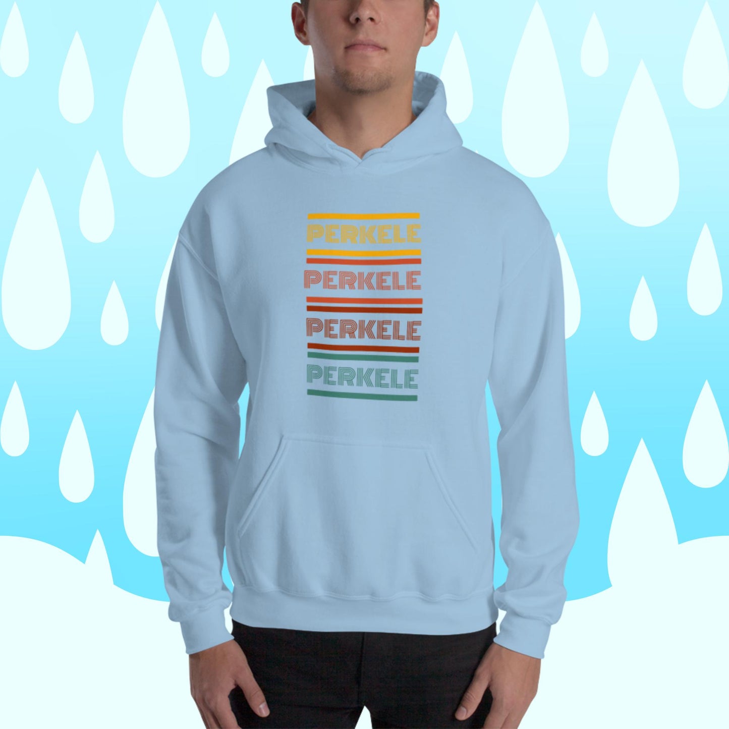 Retro perkele Finnish Language Hoodie - Finnish hoodie from Very Finnish Problems