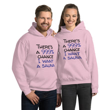 Load image into Gallery viewer, 99.9 chance of sauna... Unisex Hoodie
