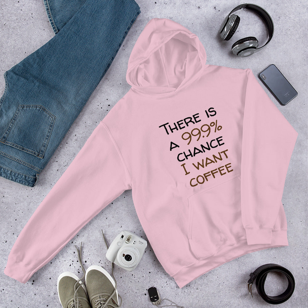 99.9 chance of coffee Finnish Lifestyle Hoodie - Finnish hoodie from Very Finnish Problems