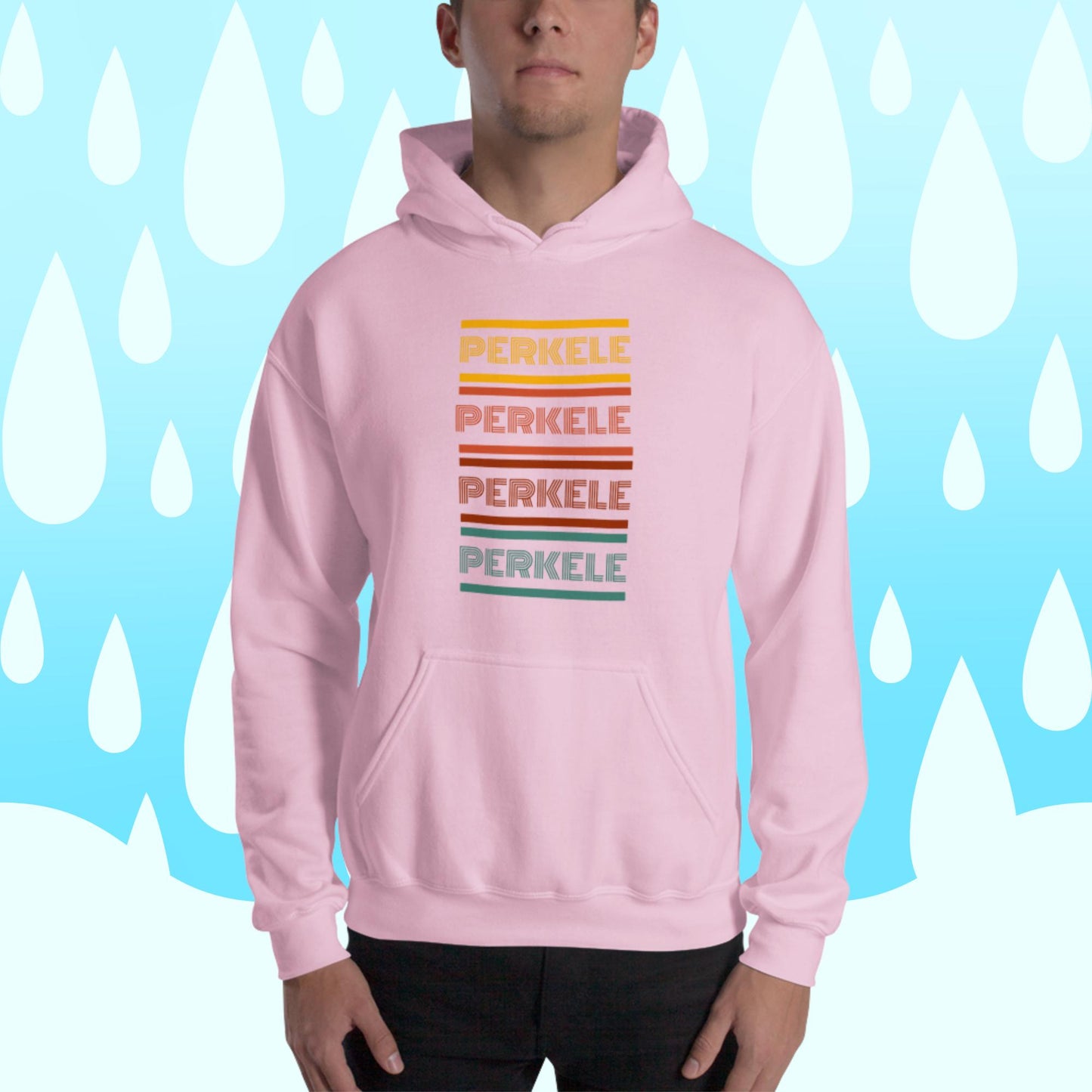 Retro perkele Finnish Language Hoodie - Finnish hoodie from Very Finnish Problems