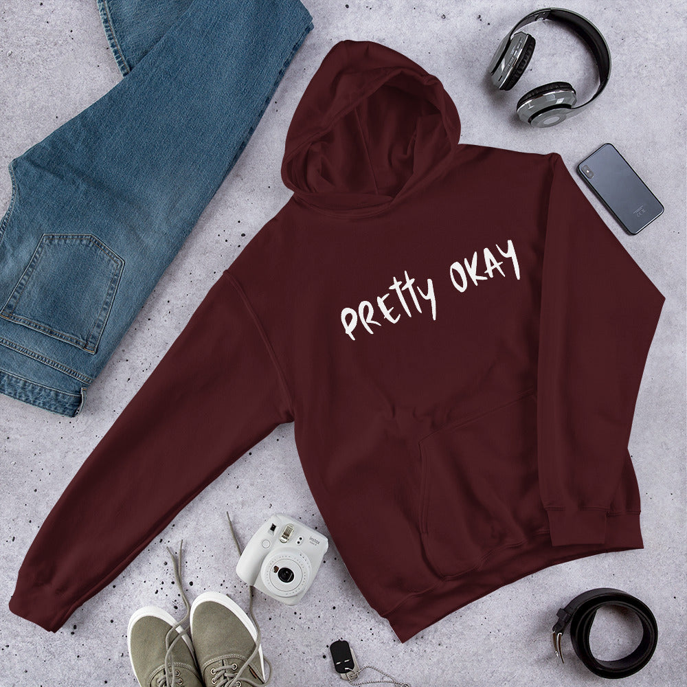 Pretty Okay Finnish Humour Hoodie - Finnish hoodie from Very Finnish Problems