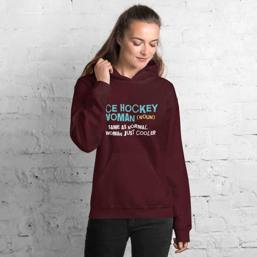 Ice Hockey Woman Finnish Nature Hoodie - alternate view - Very Finnish Problems