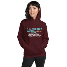 Load image into Gallery viewer, Ice Hockey Woman Hoodie
