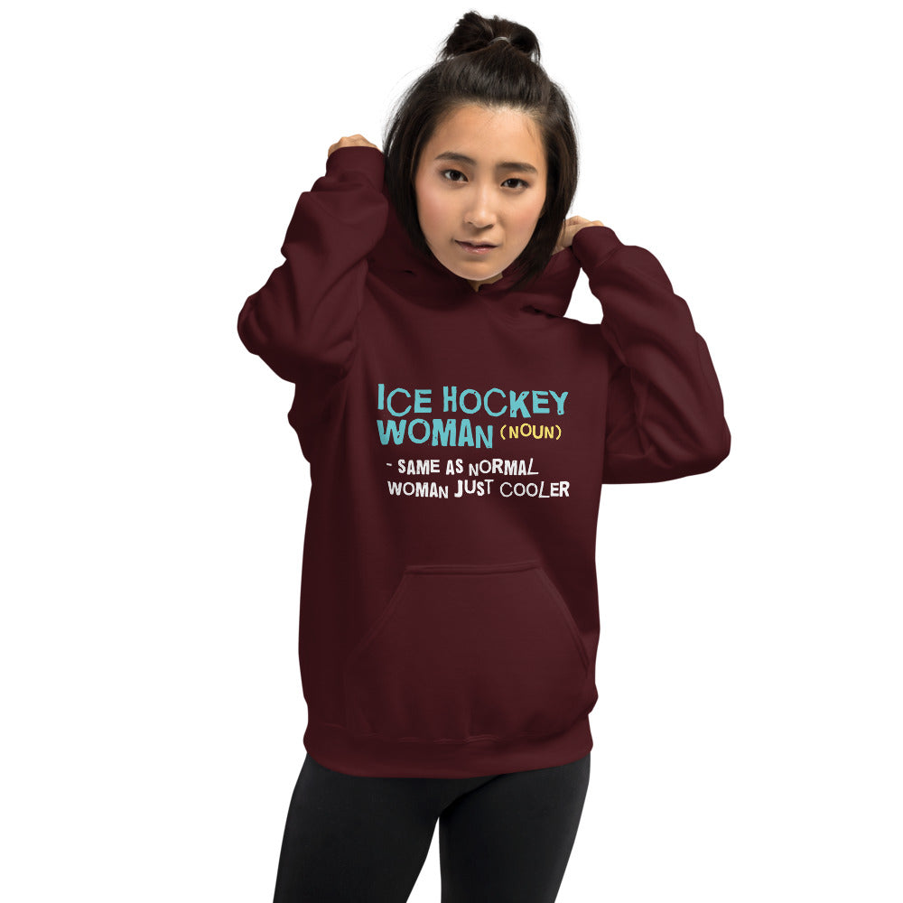 Ice Hockey Woman Finnish Nature Hoodie - Finnish hoodie from Very Finnish Problems