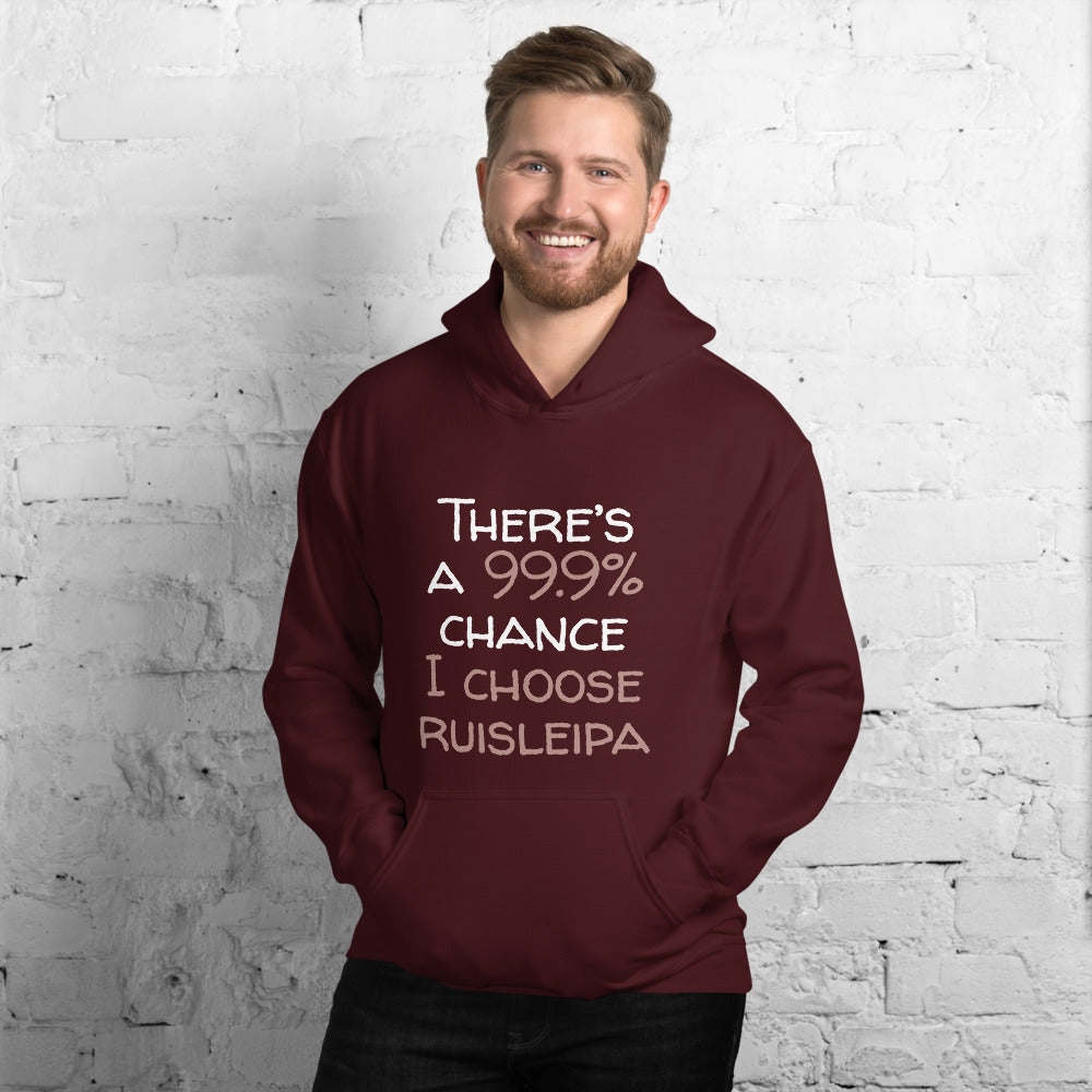 99.9 chance I choose ruisleipa Finnish Food Hoodie - alternate view - Very Finnish Problems
