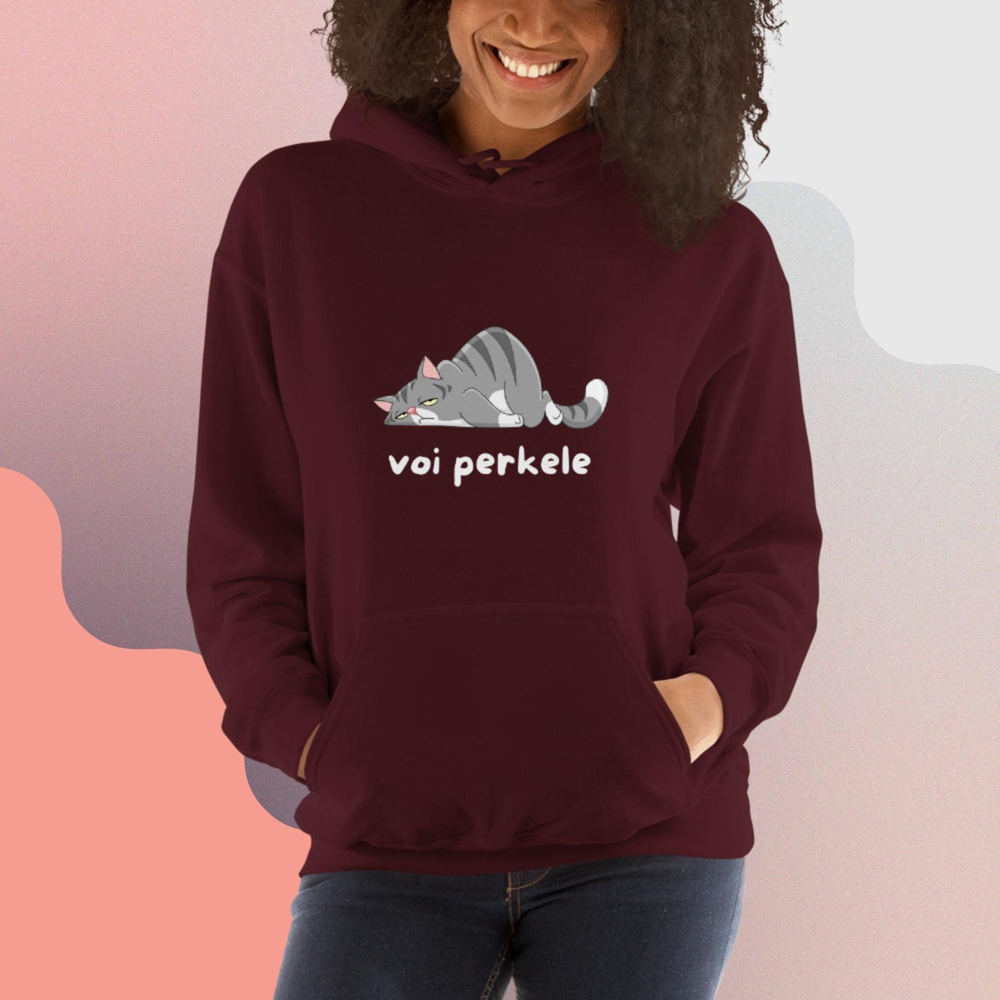 Voi perkele Finnish Language Hoodie - alternate view - Very Finnish Problems