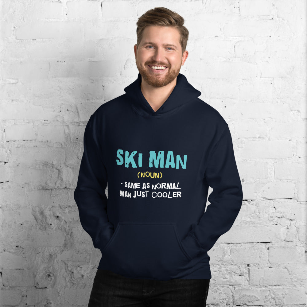 Ski Man Finnish Nature Hoodie - Finnish hoodie from Very Finnish Problems