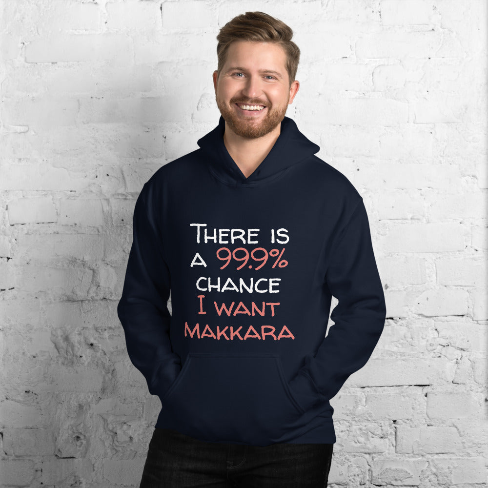 99.9 chance of makkara Finnish Food Hoodie - Finnish hoodie from Very Finnish Problems